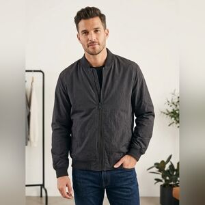 Levi’s Lightweight Full-Zip Bomber Jacket - Men's Large - Matte Black/